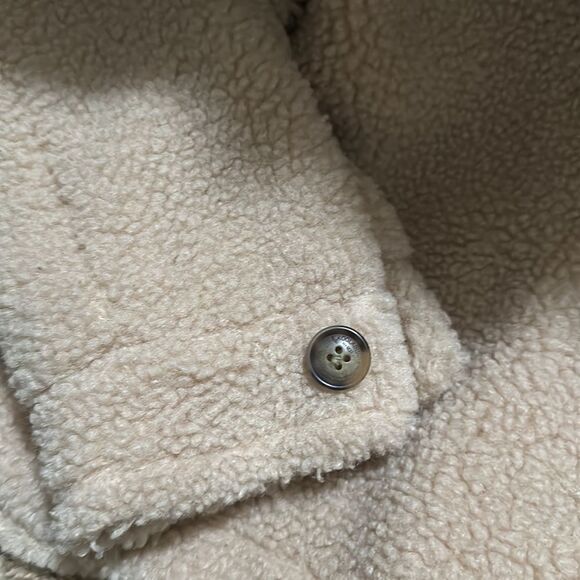 Koolaburra | By UGG Relaxed Sherpa Button Jacket Shacket Birch | M - Picture 3 of 7